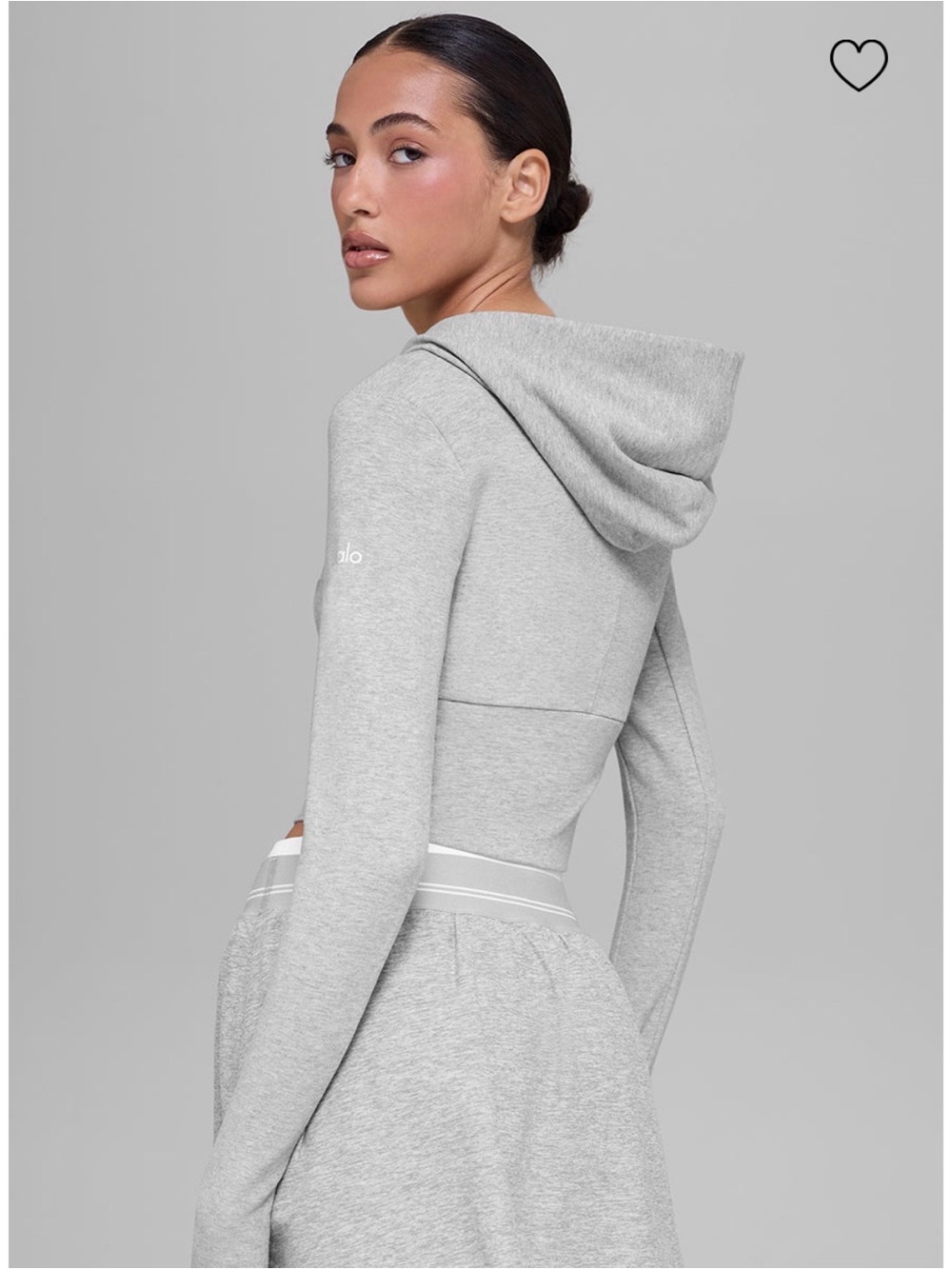 🩶 Alo Yoga Sway Crop Hoodie - Picture 4 of 10
